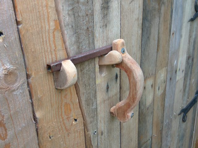 Poignée de porte en bois Poignée de porte en bois